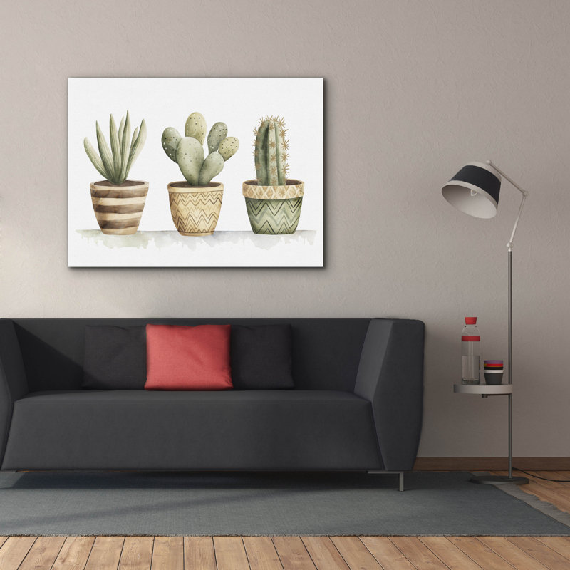 «Cactus Garden» par Svetlana Aleynikova, art mural sur toile, H 40 po x l 54 po