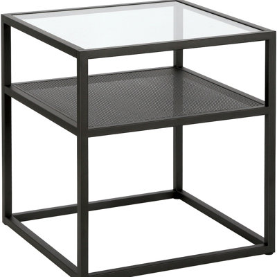 Nellie Glass Top End Table