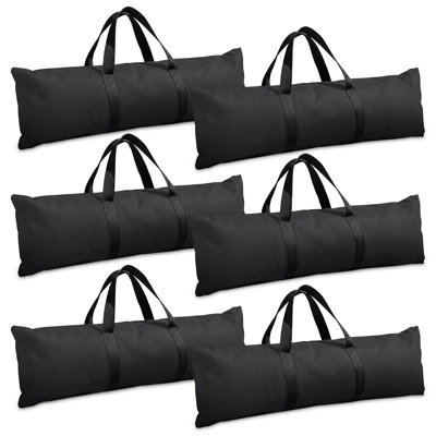 180 sacs de sable à effet de serre de 180 lb, paquet de 6 sacs de poids lourds en polyester