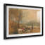 Paysage fluvial avec un château et des personnages-J.M.W. Turner, reproduction encadrée avec passe-partout et verre début du 19e siècle-1270620436-1270620435-1270620432