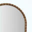 Miroir mural arqué avec cadre en bois d'hévéa tressé-1681222267
