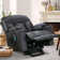 37.8" Wide Soft and Oversize Leather Power Lift Assist Massage Heat Recliner with USB & Dual Cupholders