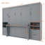 Lit escamotable Murphy avec placard, tiroirs et tablettes