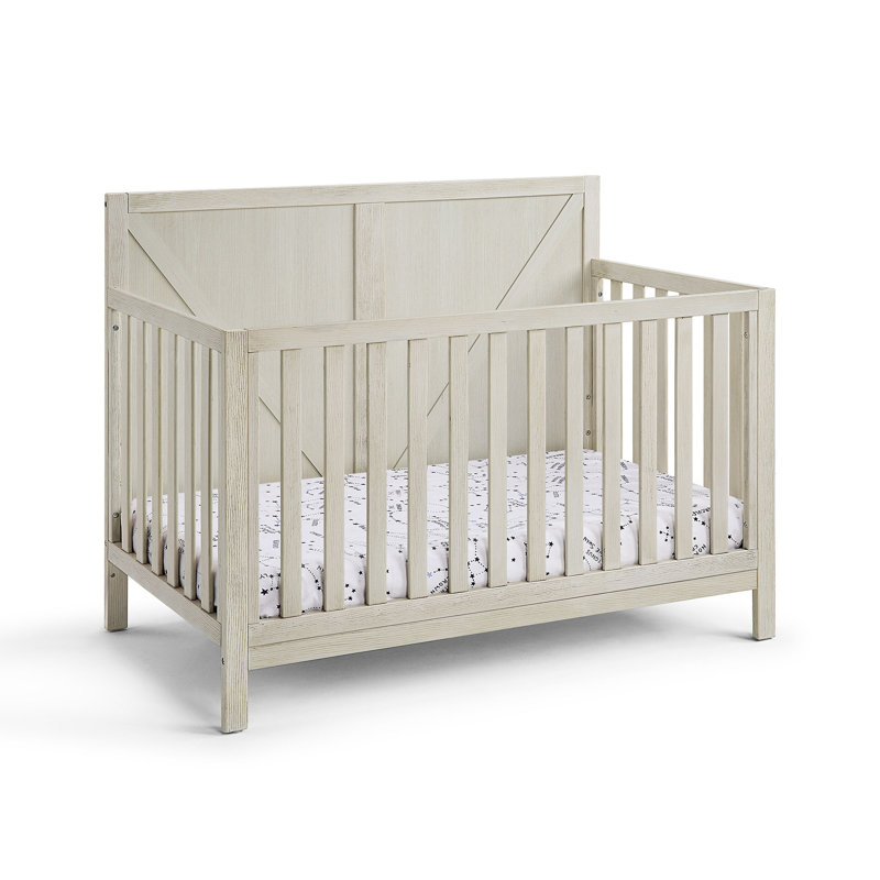 Ensemble de lit de bébé et table à langer Barnside, Gris délavé