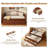 Twin Wooden Daybed With Trundle, 2 Storage Drawers & Upholstered Button-Tufted Backrest, No Box Spring Needed-1420399934