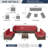Angeli 8-Person Furniture Sets with Coffee Table, 1 Waterproof Covers-125258751
