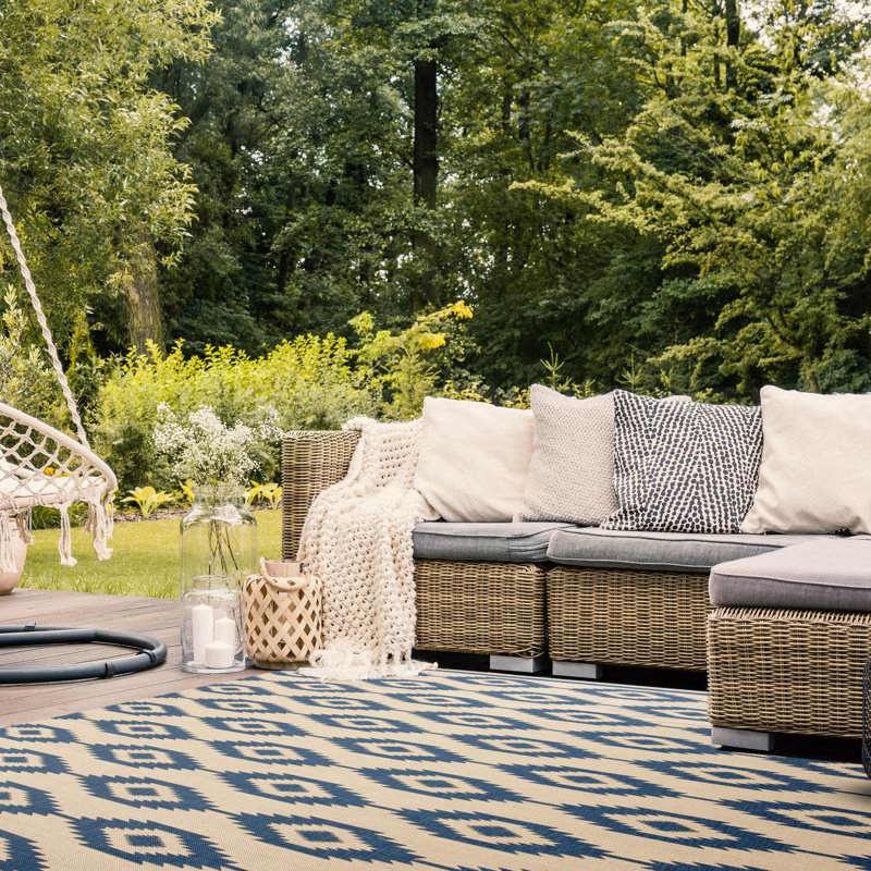 Devito Southwestern Indoor/Outdoor Area Rug, Rectangle 8' x 10'