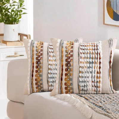 Ensemble de 2 housses de coussin Boho
