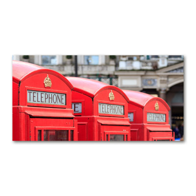 Telephone Booth - Wrapped Canvas Print