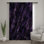 Rideaux de fenêtre mauve à motif géométrique abstrait, voilages et voilages à motif géométrique - 1 panneau