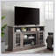 Meuble télé pour téléviseur de 60 po ou moins, console multimédia avec espace de rangement ouvert et fermé-1466791478