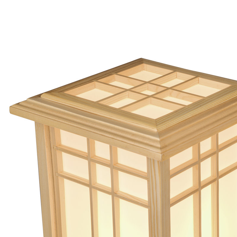 1-Light Solid Wood Desk Lamp, 17.71" H x 9.44" W x 9.44" D