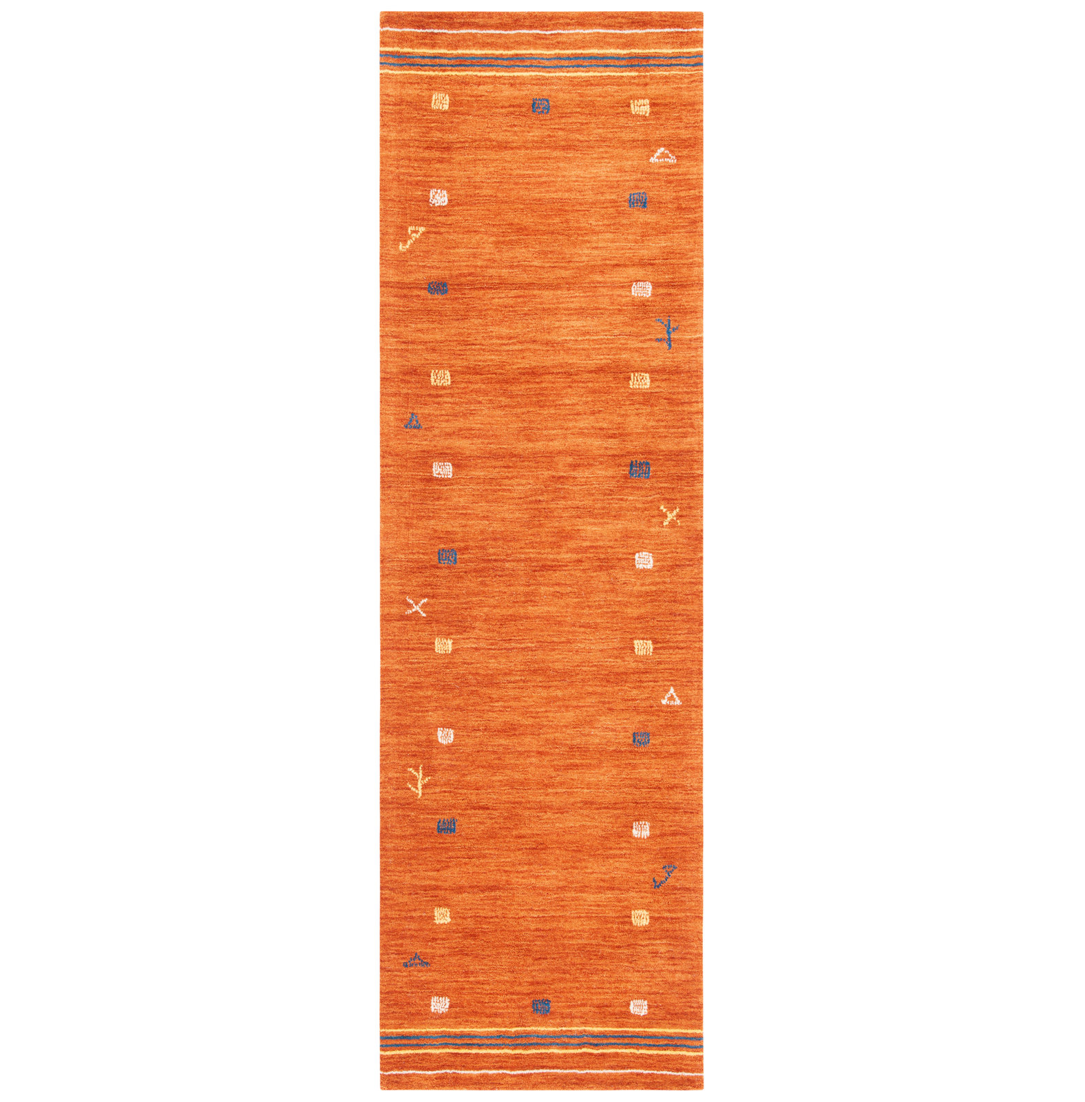 Danette Hand Loomed Wool Rug, Runner 2'3" x 10'