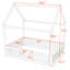  Lit plateforme double en bois-88580451