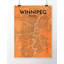Winnipeg City Map - No Frame Print-785187418