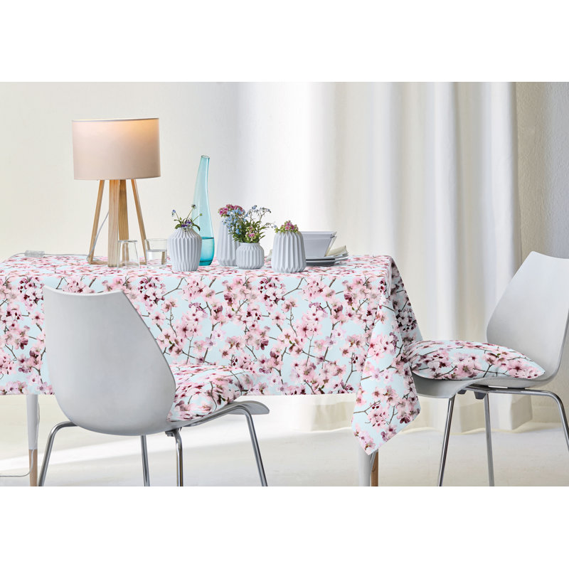 Tablecloth, Light Blue/Rose