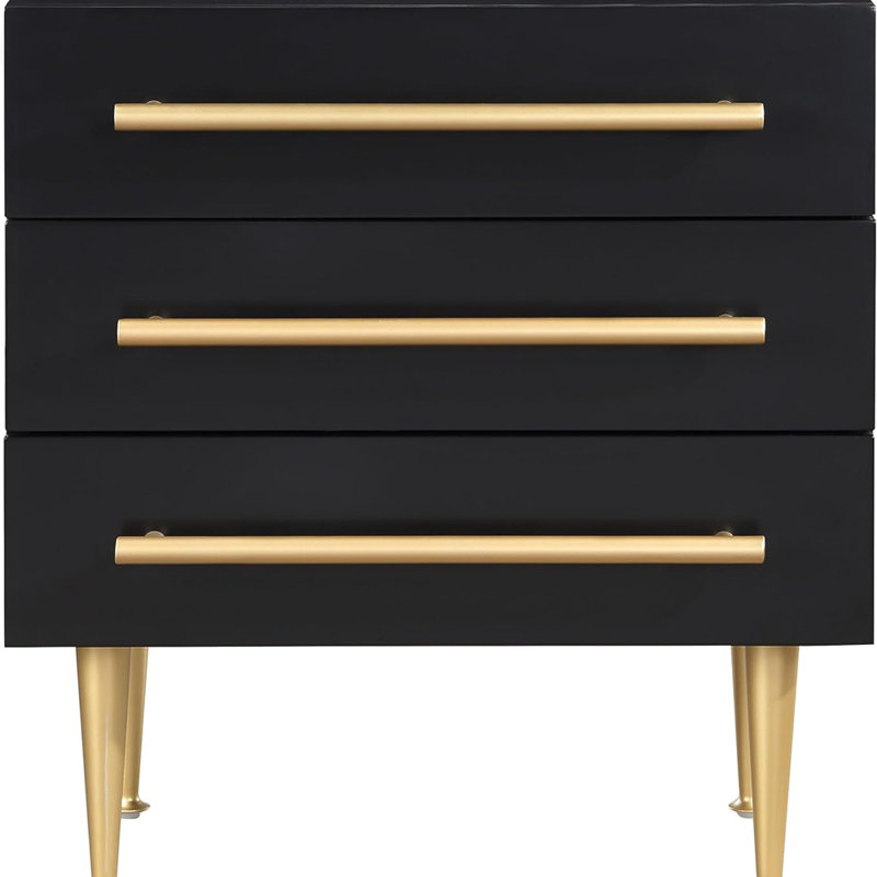 Table de chevet moderne Modern Furniture, Noir