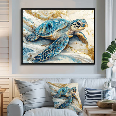 Colen Marble The Turtle S Voyage I - Tortue, art mural