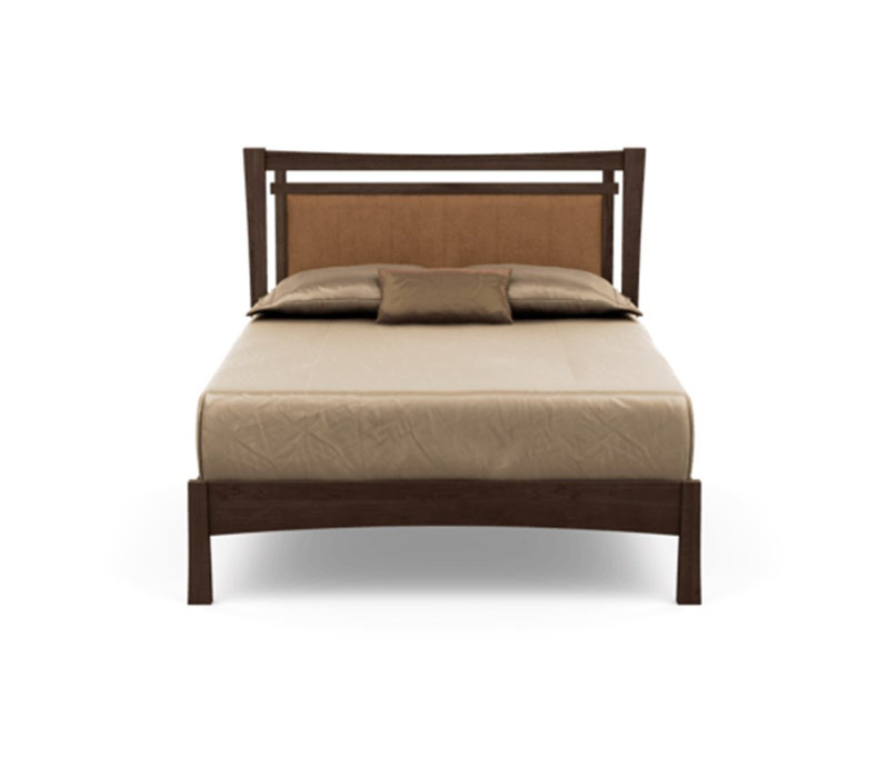 Monterey Upholstered Bed, King, Smoke Cherry, Hemp