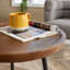 Finzel Solid Mango Wood Industrial Round Coffee Table with Metal Legs-1714498160