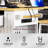 48 Inch Kitchen Island with Drop Leaf, Power Outlet, Storage Rack, 5 Wheels, Open Side Racks-1027340248