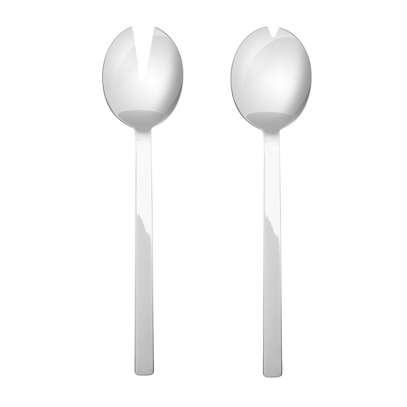 Stile By Pininfarina Stainless Steel Salad Servers, Ice