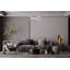 Lustre moderne en chrome, 23,6 po x 9,8 po | Corps en métal durable avec capuchon en silicone, douille à DEL (6 W maximum) | Design scandinave élégant pour la maison et l'hôtel | IP20, 220V-240V, solution d'éclairage élégante-875060836-875060837