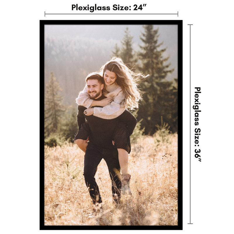 Americanflat Black 24x36 Poster Frame with Thin Molding