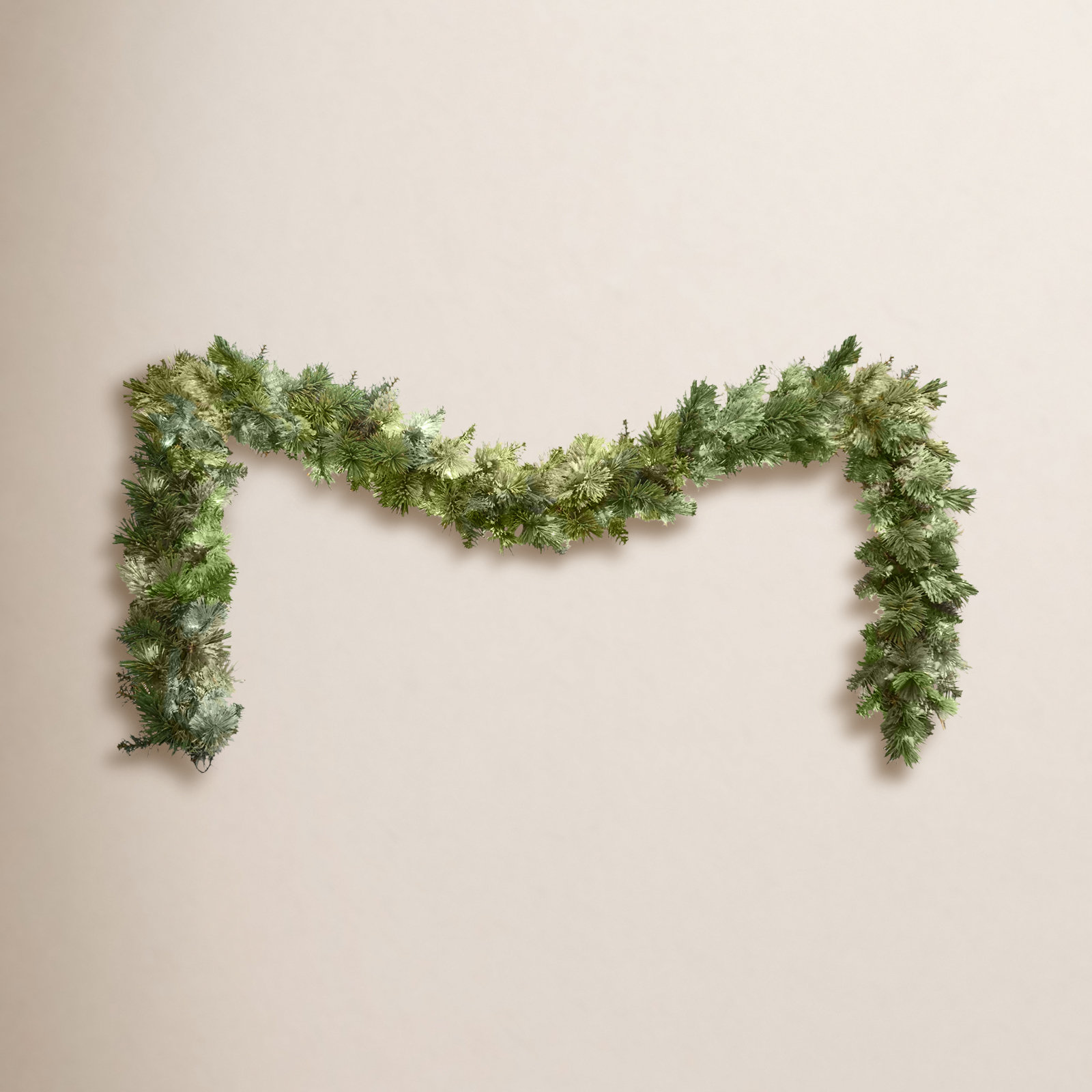 108" Pre-Lit Pine Christmas Garland