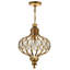 Luminaire suspendu traditionnel en bronze antique pour vestibule, chambre à coucher et couloir 12 po avec base E26 Hartz