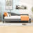 Wood Upholstered Daybed with Legs and Backrest-1715116173-1715116172