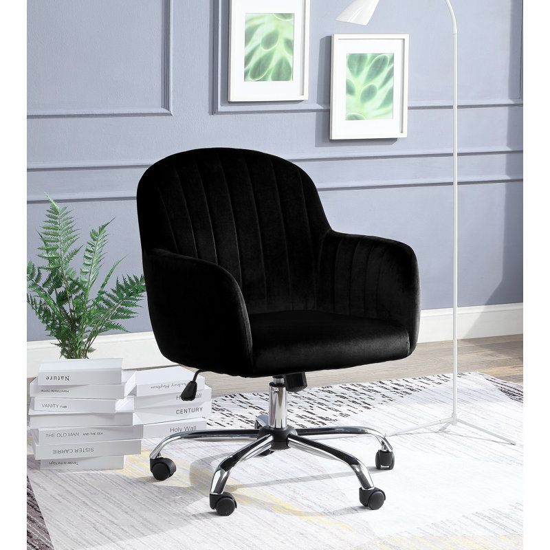 Alizia Polyester Blend Executive Chair, Black