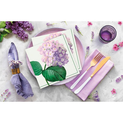 Luncheon Vintage Hydrangea Napkins