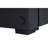 84.5"W Black PVC Fabric Sleeper Sectional With USB Charger, Cupholders, Storage Arms