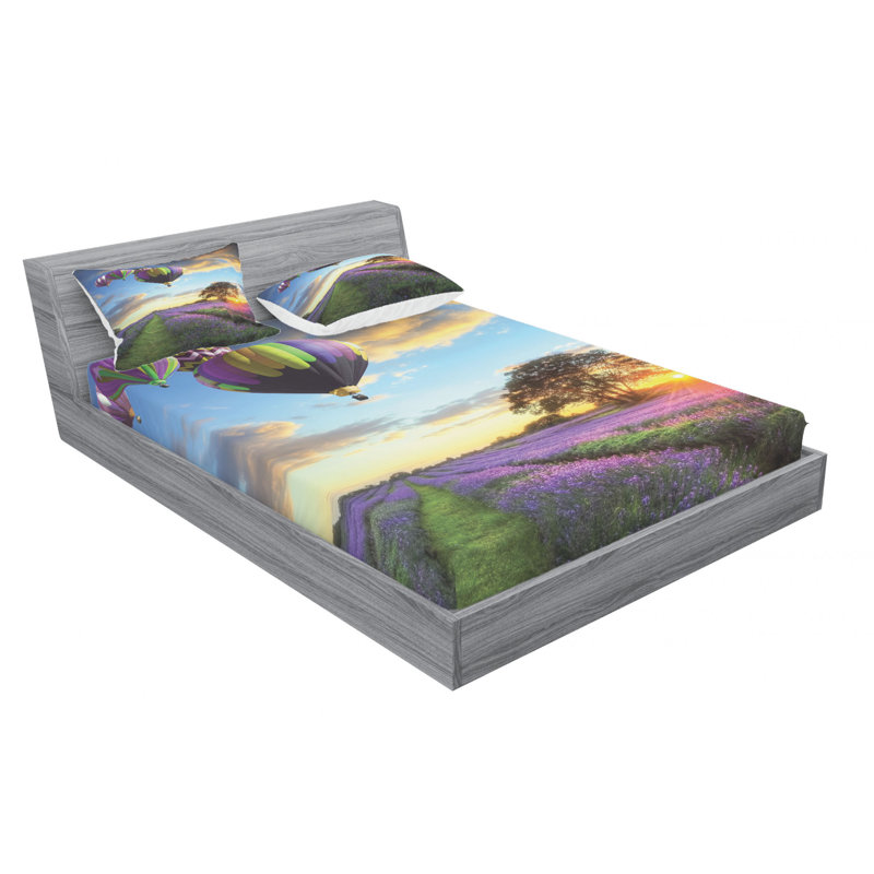 Microfiber Sheet Set, Queen Sheet Set with Fitted Sheet