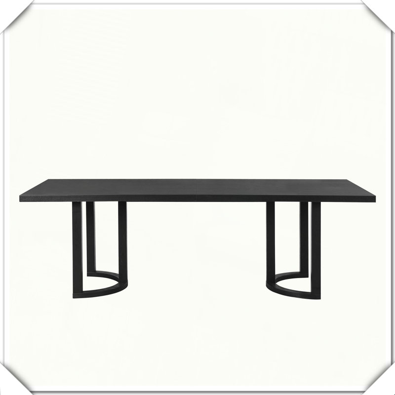 Table de salle à manger Robuste, durable, élégante, pratique, polyvalente, fonctionnelle et compacte, Noir