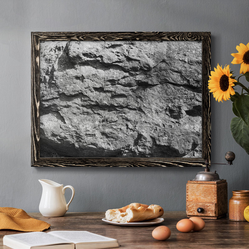 Found Textures XV, reproduction d'art sur toile, Noir, H 22 po x l 32 po x P 1,5 po