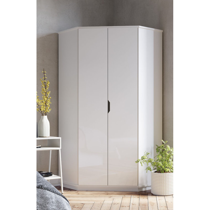 Colletta 2 Door Manufactured Wood Wardrobe, White