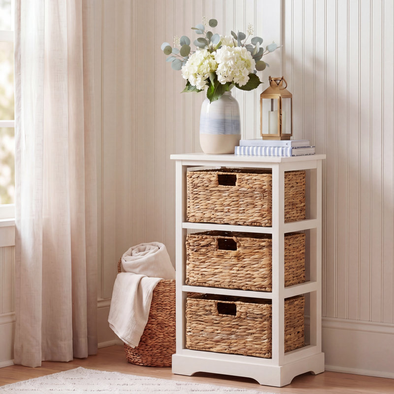 Painswick 3 - Drawer End Table with Storage, Ivory