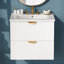 Ensemble de meuble-lavabo mural moderne 24 po avec 2 tiroirs-100487809
