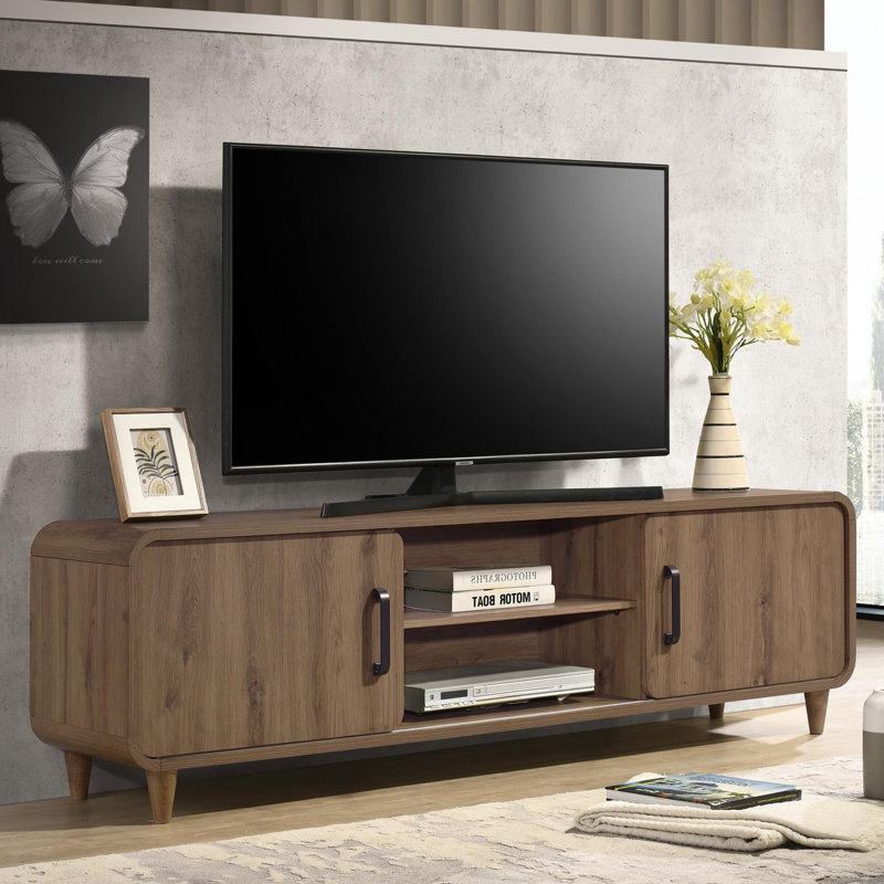 Meuble télé moderne et contemporain pour salon, Brown