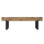 Banc en bois avec pieds en métal-131379887