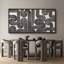 «Geometric Line Abstract Geometric Infinity Loop Shapes», reproduction encadrée sur toile-98042007-111665122