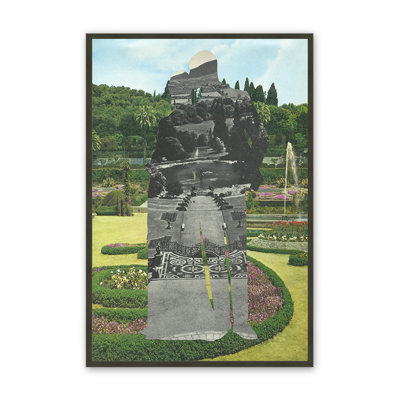  - Reproduction d'art mural Great Party par Yannick Lowery - Cadre mural en bois massif - Nature et conception abstraite