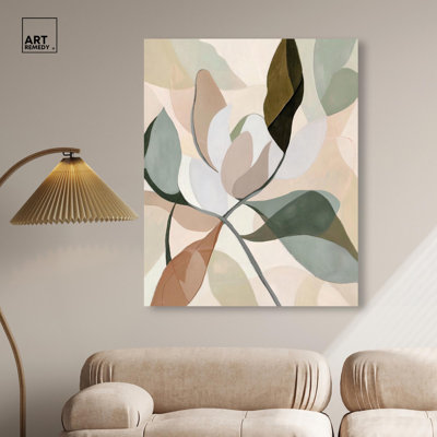 «Leaf Prints II», art floral coloré sur toile par Art Remedy