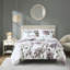 Couette moderne mauve taupe avec draps king size, coloris mauve et taupe, et taies d'oreiller assorties
