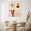 «Brown Mid Century Modern Shape Abstract Artwork Artwork Decor», 4 pièces-101520313-101520311