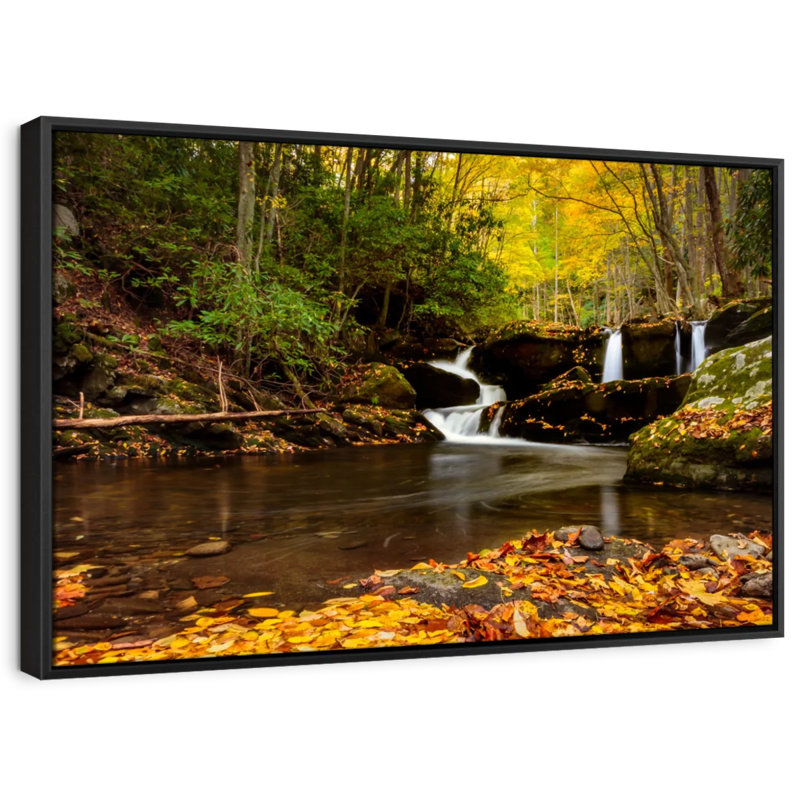 «Smoky Mountains Waterfalls Wall Art», H 9 po x l 13 po
