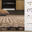 Tapis géométrique en fibre naturelle 565 jacquard-557816330