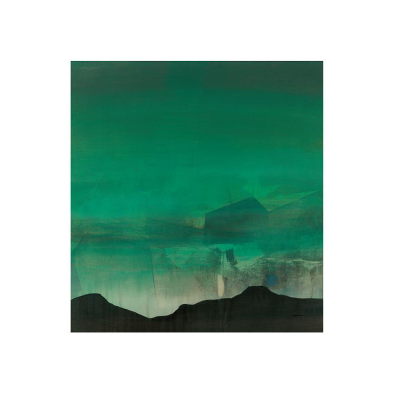 Marfa Print by Sarah Stockstill, Brush Gel, 50" H x 47" W